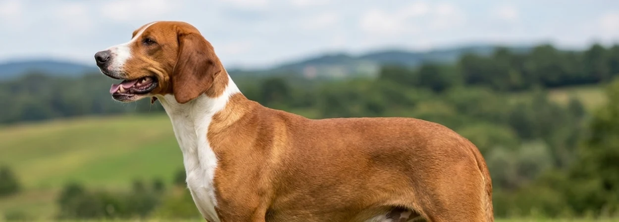 Chien Courant de la Vallée de la Save dans la nature