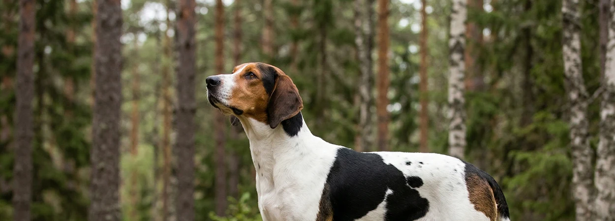 Chien Courant Norvégien dans la nature