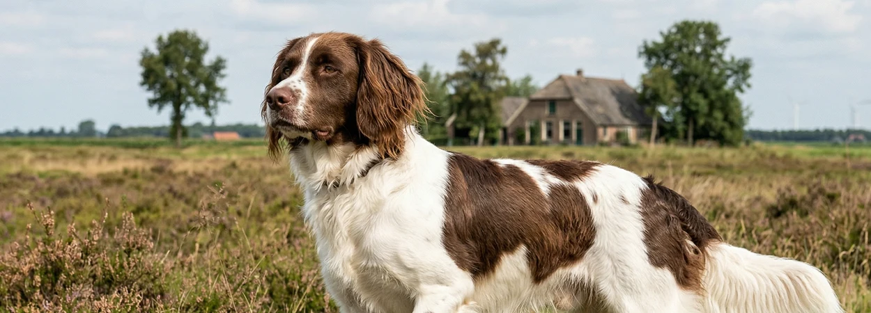 Chien de Perdrix de Drente dans la nature