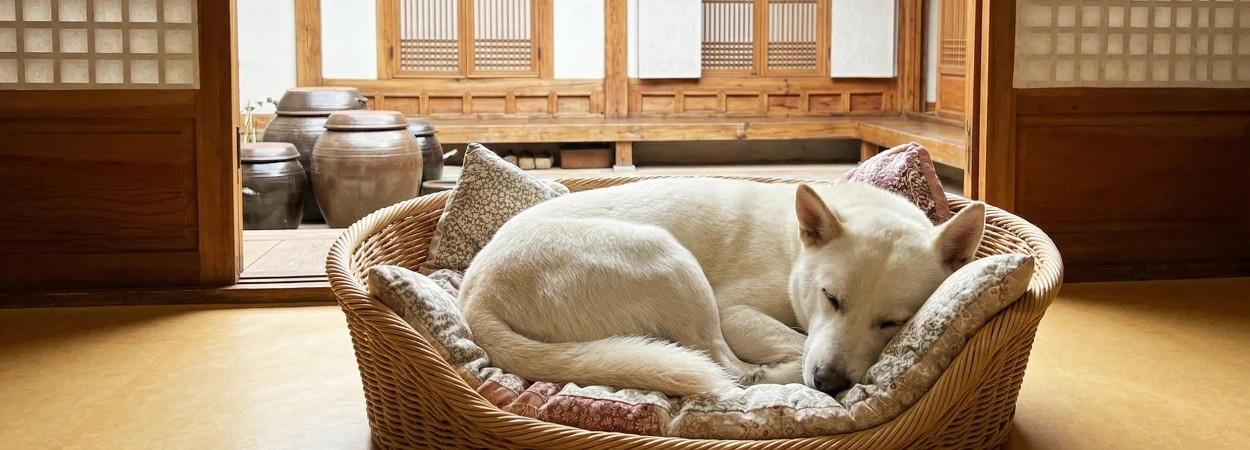 Jindo Coréen dans la nature