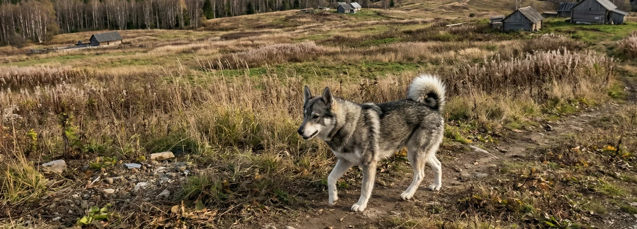 Laïka de Sibérie Orientale dans la nature
