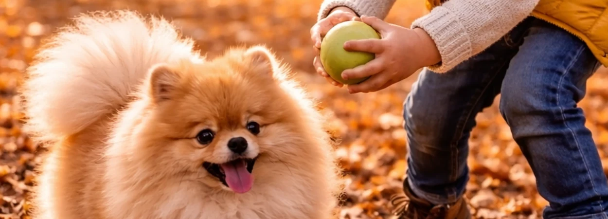 Loulou de Poméranie dans la nature