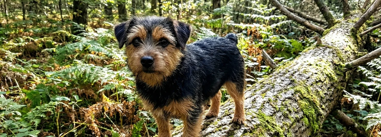 Norfolk Terrier dans la nature
