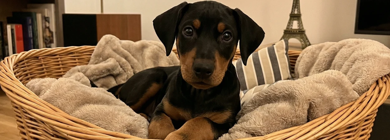 Pinscher Allemand dans la nature