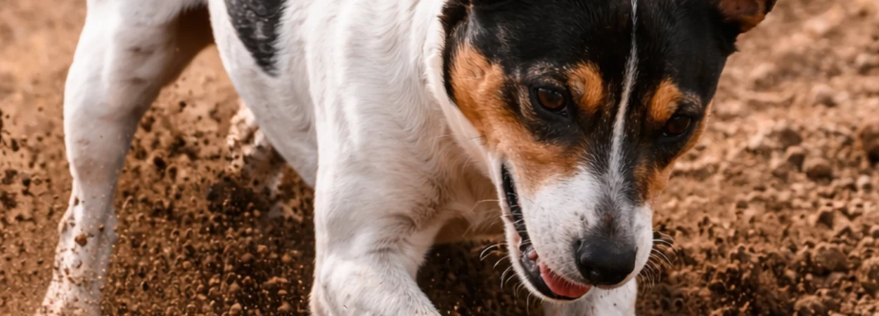 Rat Terrier dans la nature