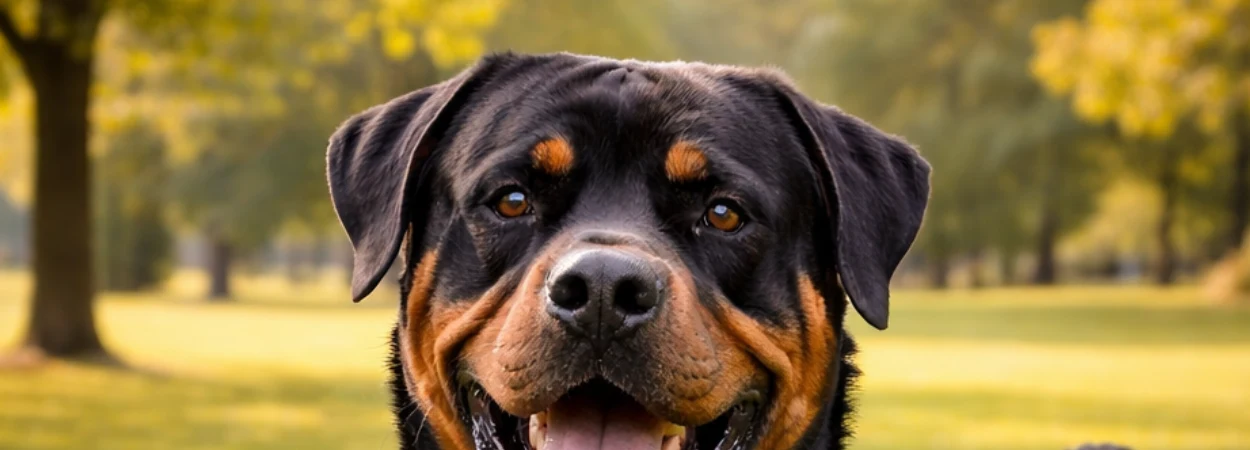 Rottweiler dans la nature