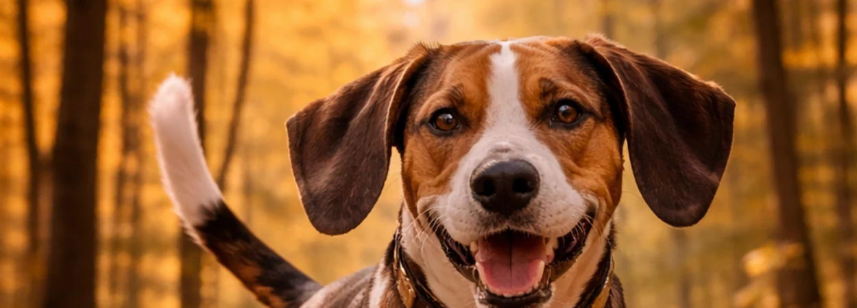 Treeing Walker Coonhound dans la nature